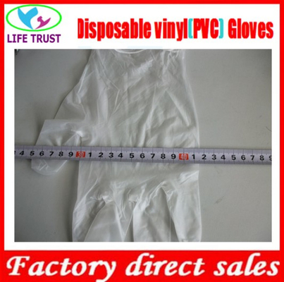 Disposable powder free synthetic vinyl gloves